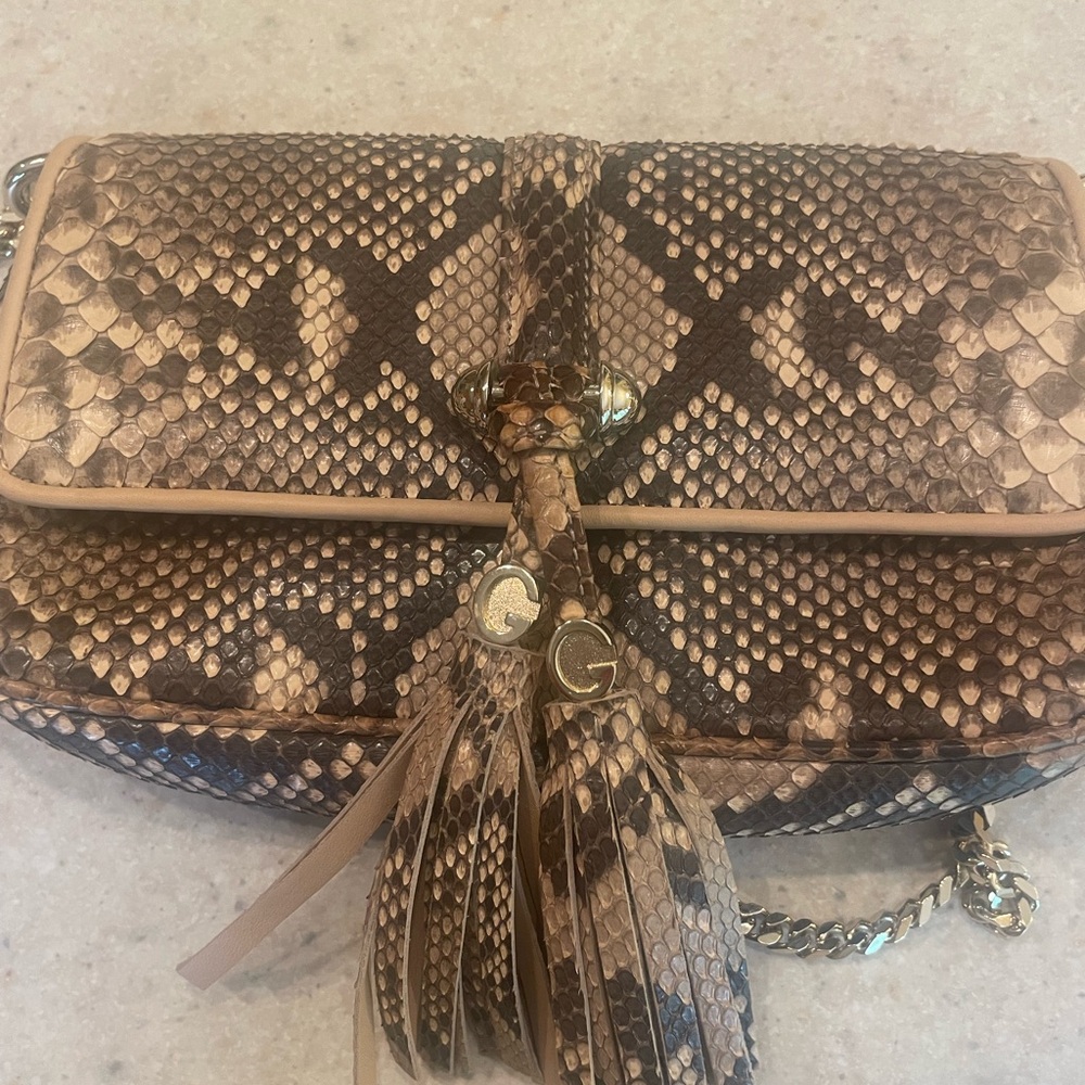 Gucci Marrakech Python Shoulder Bag
